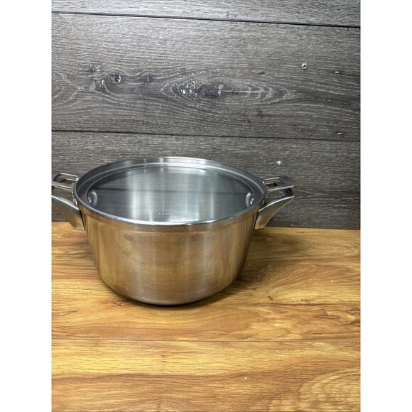 CALPHALON Premier Space Saving 3 Layer Stainless Steel 6 Qt Stockpot - Picture 1 of 9
